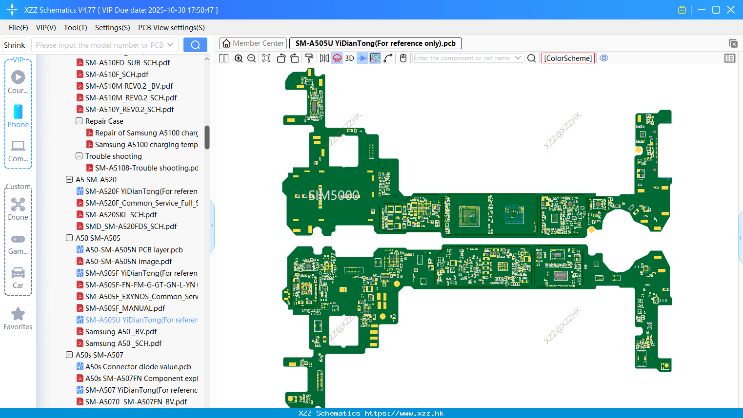 Samsung SM-A505U bitmap(For Reference Only)